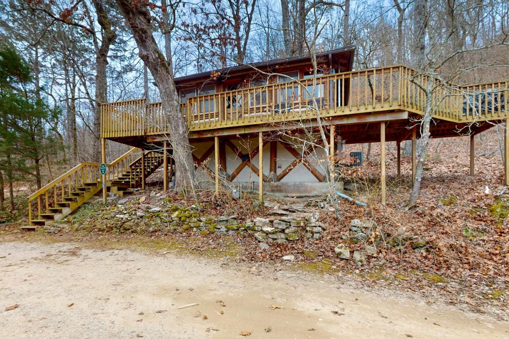 Lake Lucerne - Treehouse Cabin #01 Eureka Springs Luaran gambar